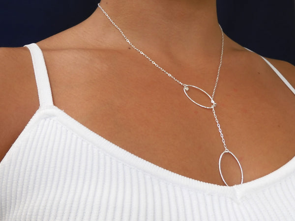 Sterling Silver Single Saturn Necklaces