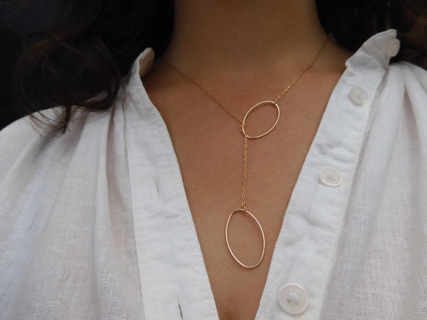 Gold Filled Single Saturn Necklaces