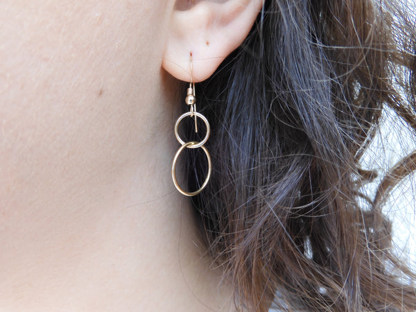 Gold Filled Playful Shape Earrings